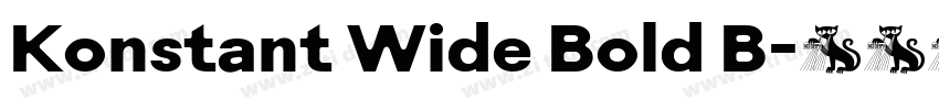 Konstant Wide Bold B字体转换